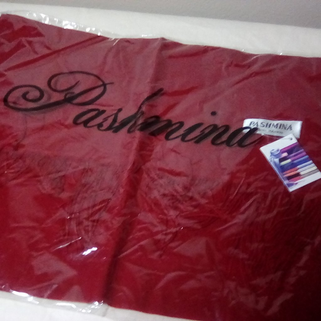 Pashmina 100%, Nwt Red Scarf/Wrap
